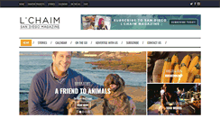 Desktop Screenshot of lchaimmagazine.com